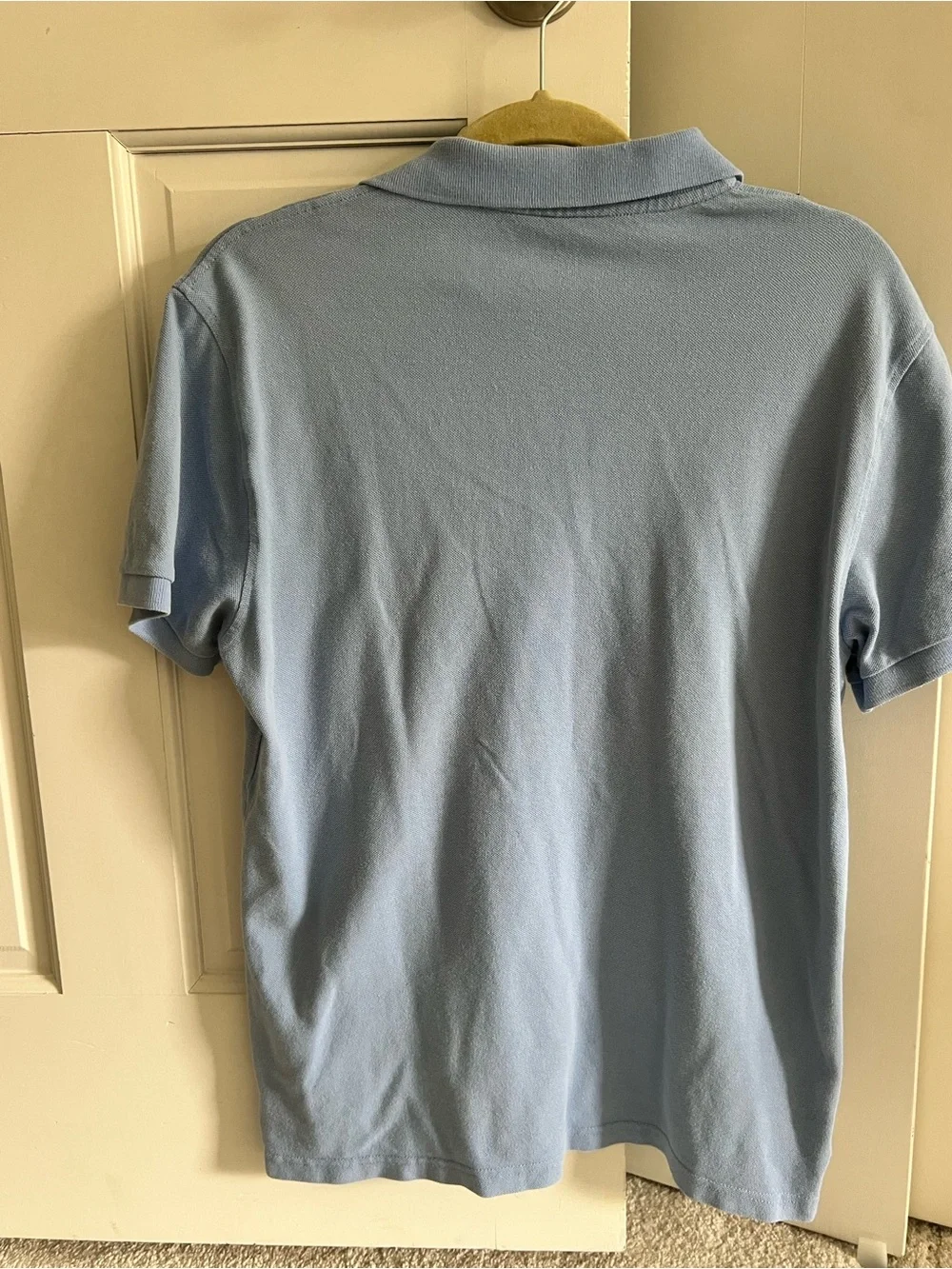 J. Crew Men's Pale Blue Cotton Polo Shirt